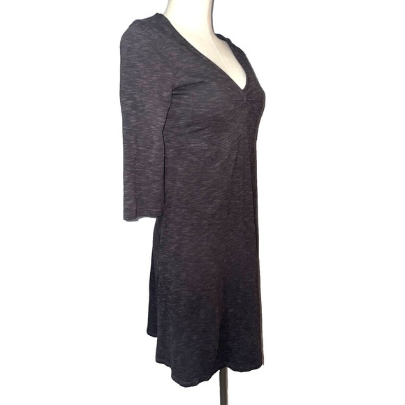 Horny Toad Women’s Rosalinda Dress size M Black Knit Organic Cotton Lyocell - Picture 3 of 7